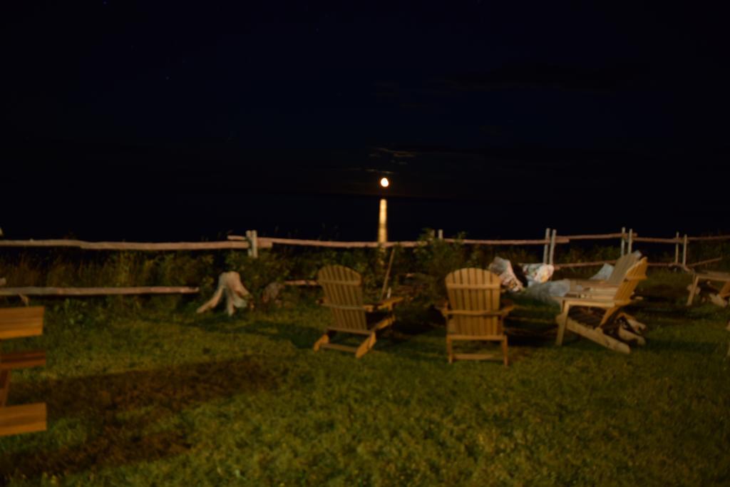 Les Cabines Sur Mer Cap-des-Rosiers Exteriör bild