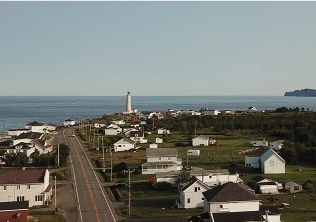Les Cabines Sur Mer Cap-des-Rosiers Exteriör bild